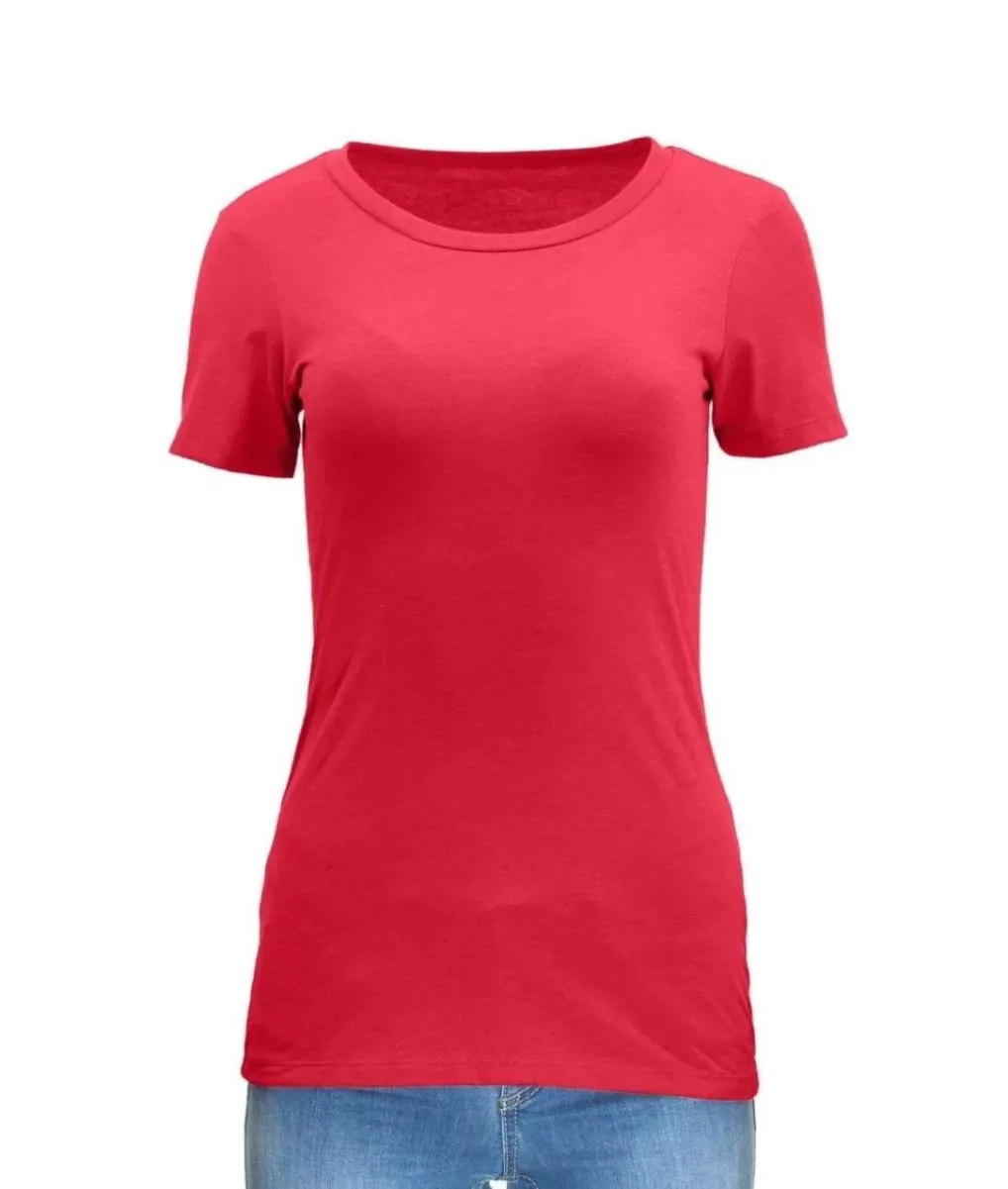 Sale Nayked Apparel Women'S Ridiculously Soft Midweight Crew Neck T-Shirt