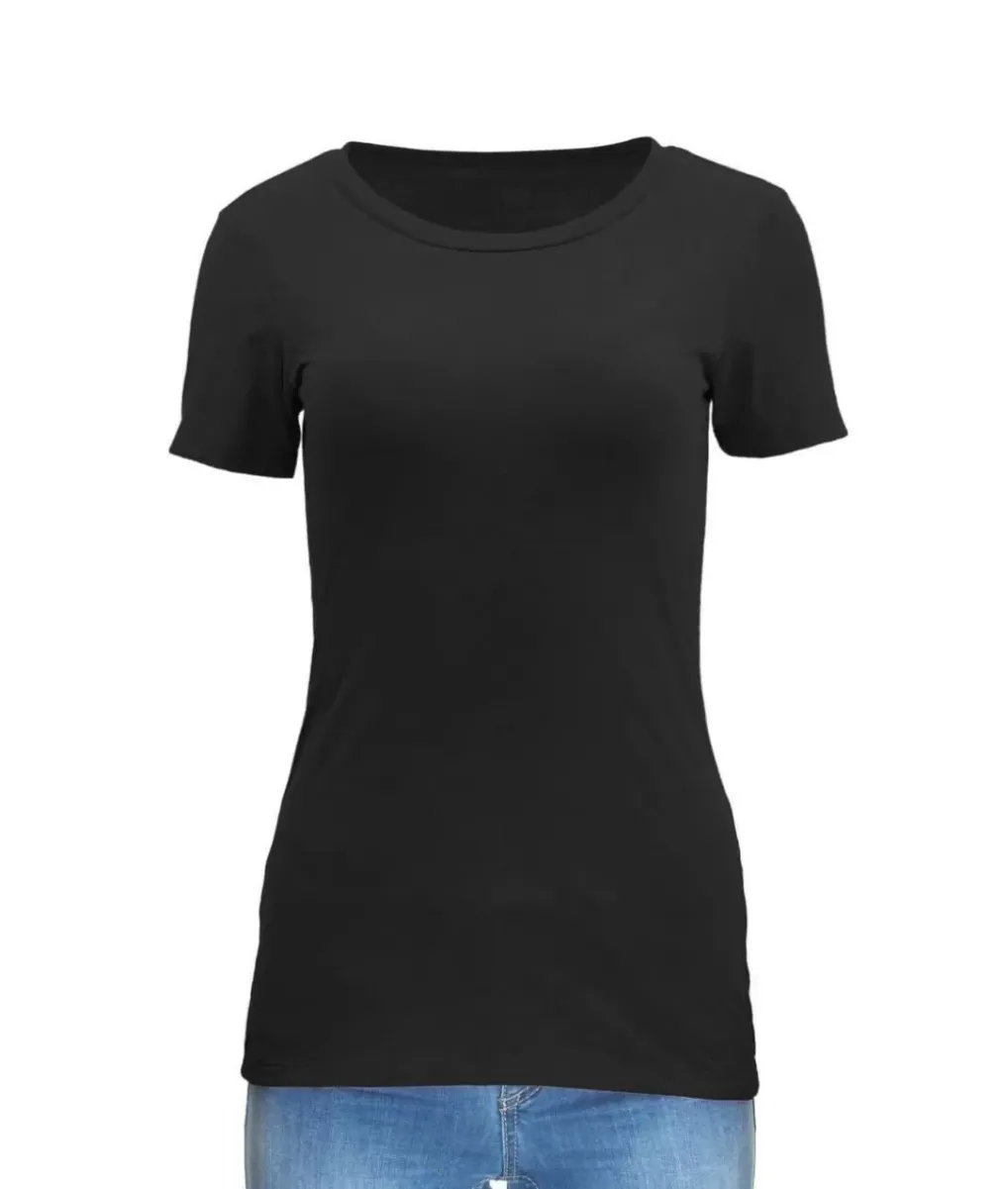 Sale Nayked Apparel Women'S Ridiculously Soft Midweight Crew Neck T-Shirt