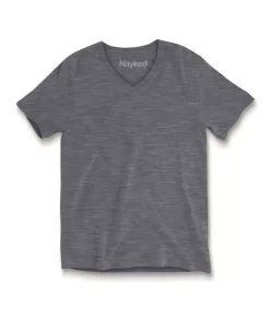 Hot Nayked Apparel Women'S Short Sleeve Slub Jersey V-Neck T-Shirt