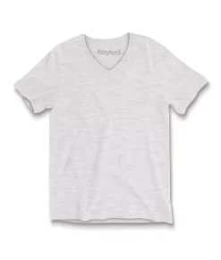 Hot Nayked Apparel Women'S Short Sleeve Slub Jersey V-Neck T-Shirt