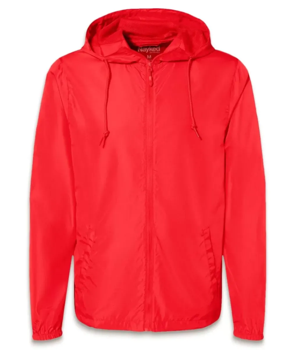 New Nayked Apparel Women'S Soft Lightweight Oversized Full-Zip Windbreaker Jacket