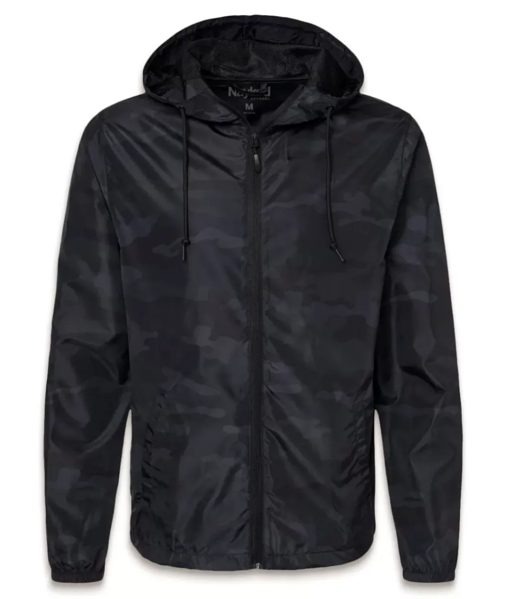 New Nayked Apparel Women'S Soft Lightweight Oversized Full-Zip Windbreaker Jacket