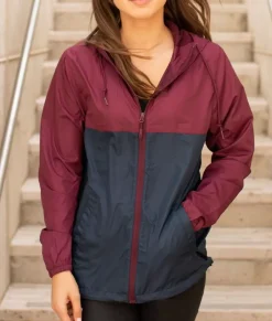 Outlet Nayked Apparel Women'S Soft Lightweight Oversized Full-Zip Windbreaker Jacket