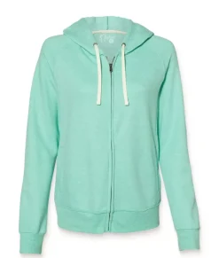 Best Nayked Apparel Women'S Soft Snow Heather French Terry Full-Zip Hoodie