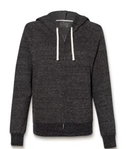 Sale Nayked Apparel Women'S Soft Snow Heather French Terry Full-Zip Hoodie