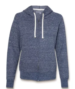 Sale Nayked Apparel Women'S Soft Snow Heather French Terry Full-Zip Hoodie