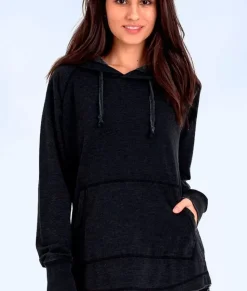 Clearance Nayked Apparel Women'S Soft Tunic Fleece Hoodie