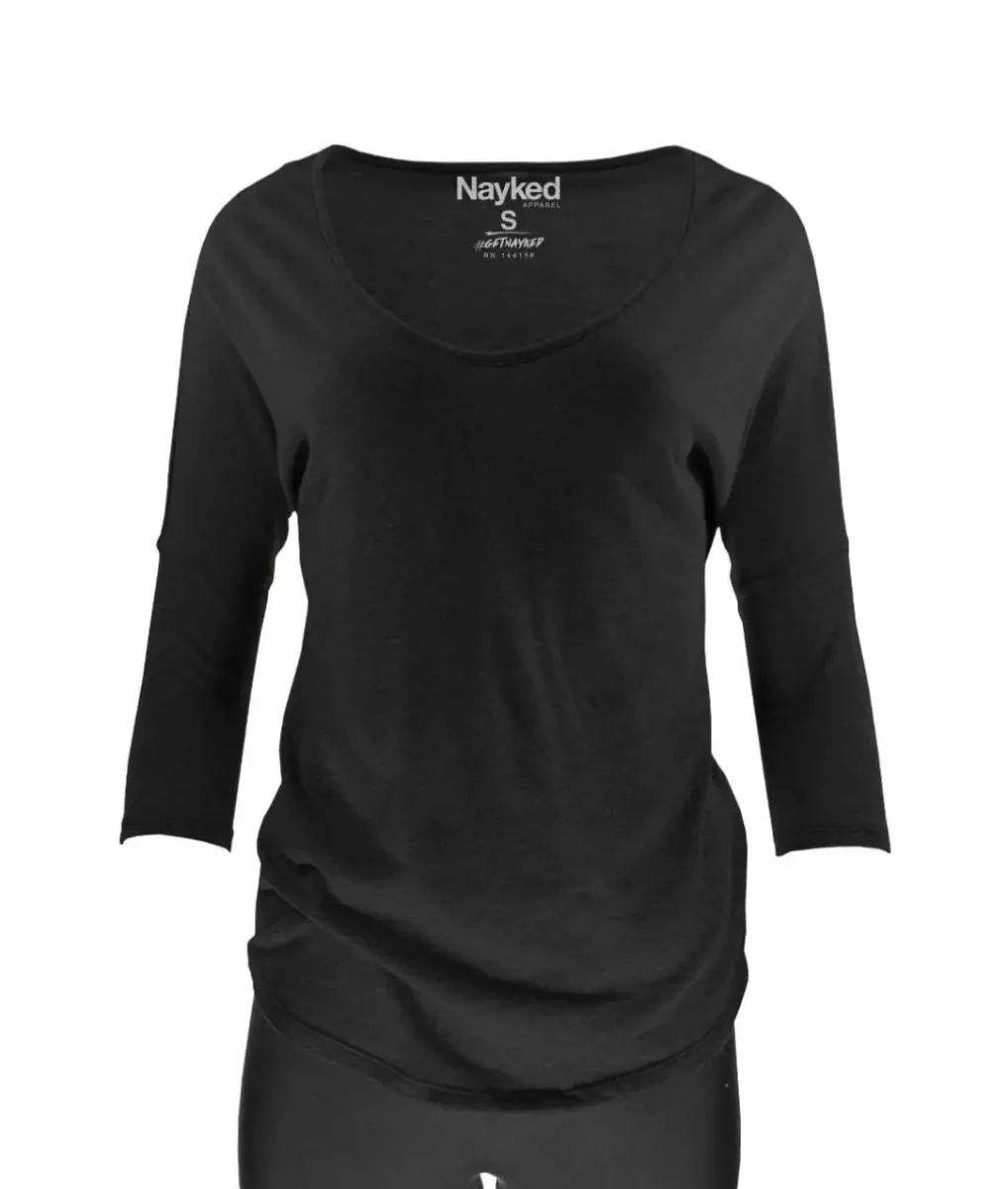 Fashion Nayked Apparel Women'S Vintage Dolman Scoop T-Shirt
