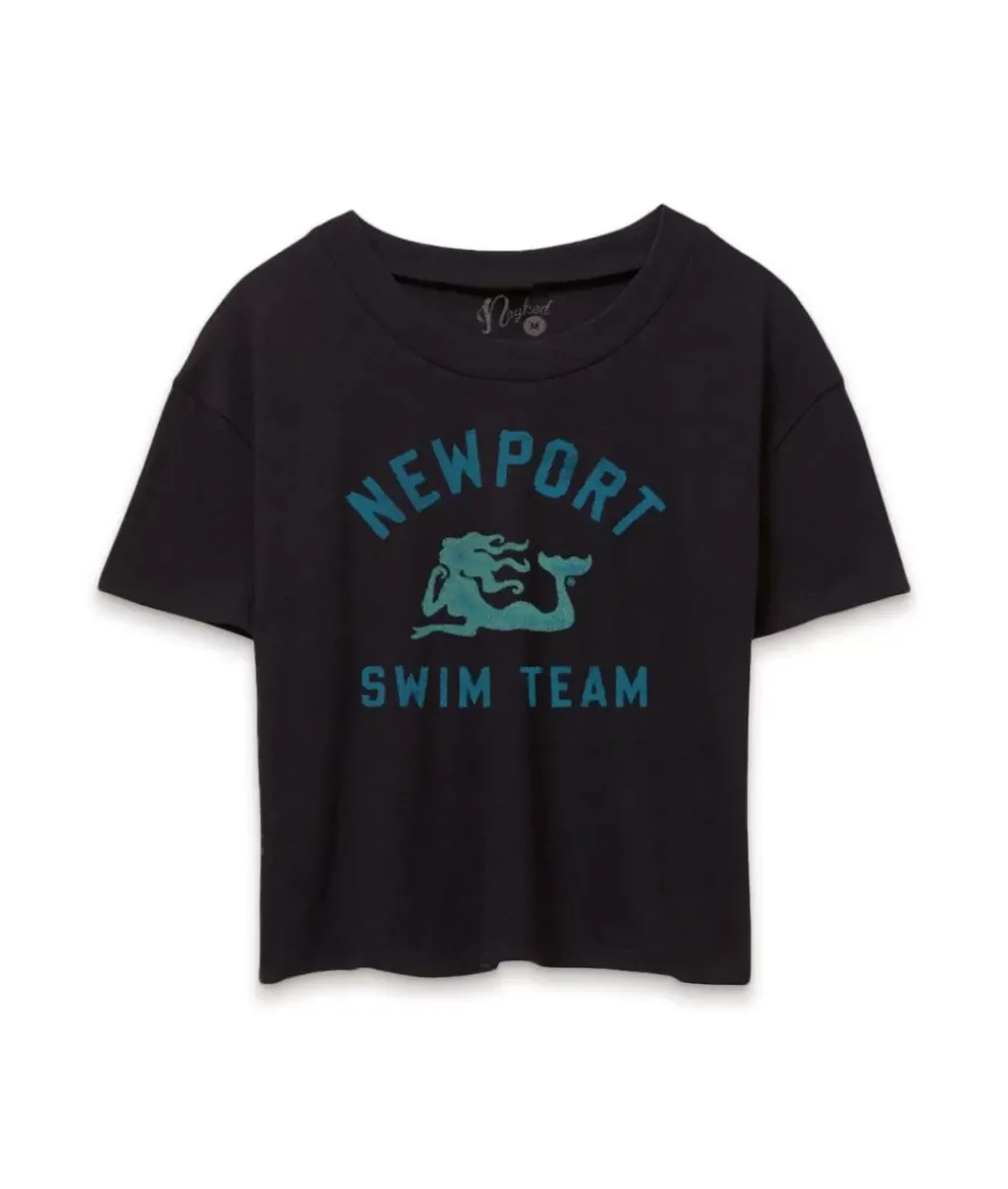 Hot Nayked Apparel Women'S Vintage Graphic Crop T-Shirt | Newport