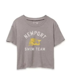 Hot Nayked Apparel Women'S Vintage Graphic Crop T-Shirt | Newport