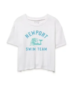 Fashion Nayked Apparel Women'S Vintage Graphic Crop T-Shirt | Newport