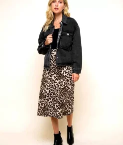 Fashion Nayked Apparel Women'S Vintage Washed Oversized Denim Jacket/Discontinued Black Denim